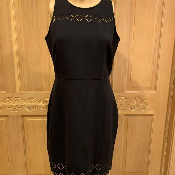 NWT Loft black evening dress with cutouts size 6P - Picture 2 of 5